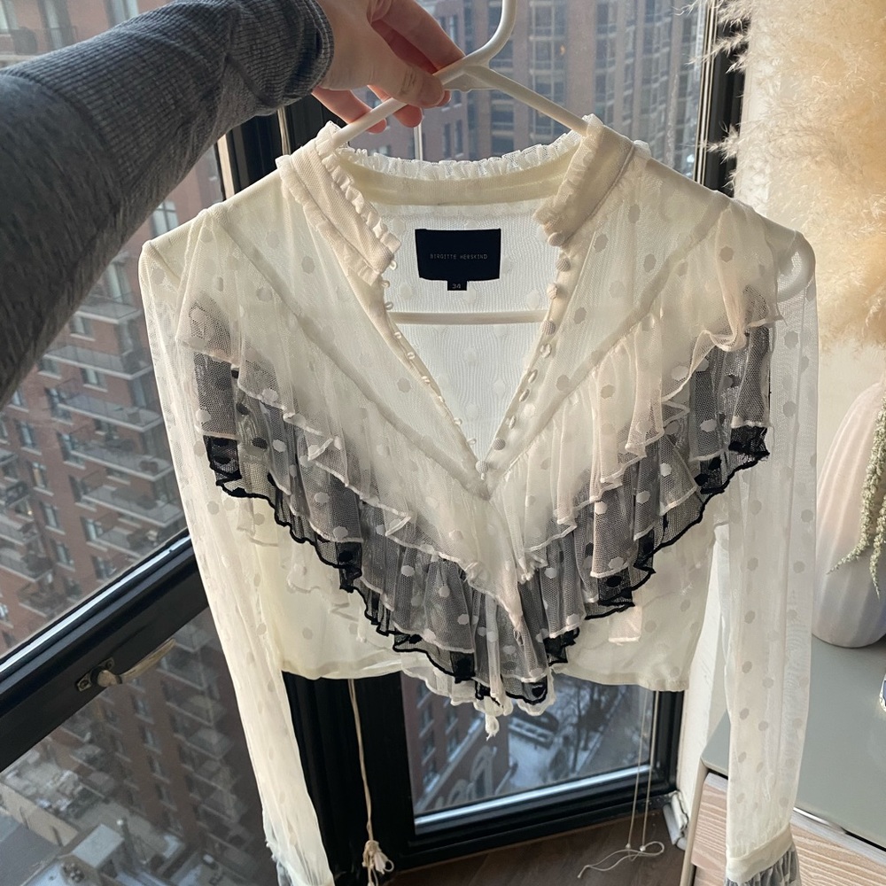 Designer western style blouse from revolve